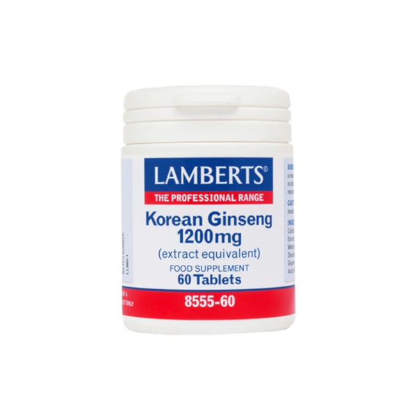 Lamberts Korean Ginseng 1200mg 60ταμπλέτες Lamberts Korean Ginseng 1200mg 60ταμπλέτες