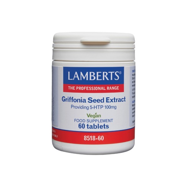 Lamberts Griffonia Seed Extract (5-HTP 100mg) 60Vegan Tablets Lamberts Griffonia Seed Extract (5-HTP 100mg) 60Vegan Tablets
