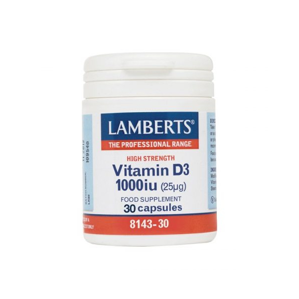 Lamberts Vitamin D3 1000iu 30caps Lamberts Vitamin D3 1000iu 30caps
