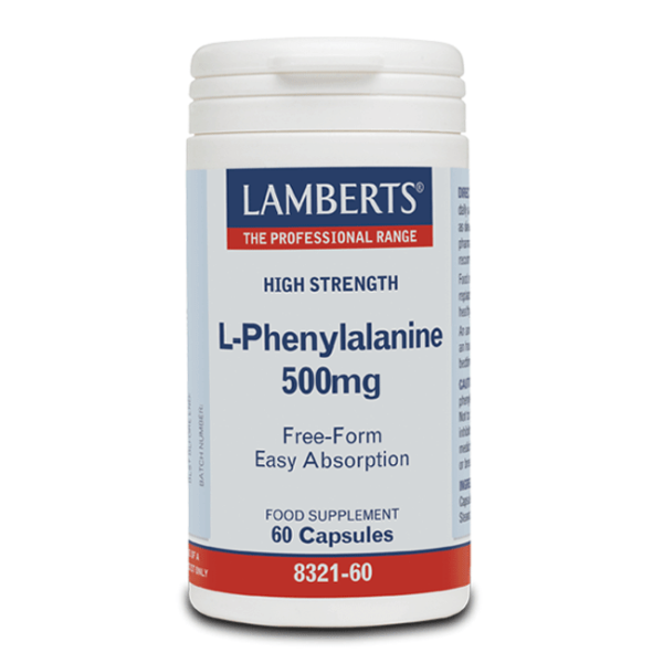 Lamberts L-Phenylalanine 500mg 60caps (L-Φαινυλαλανίνη)