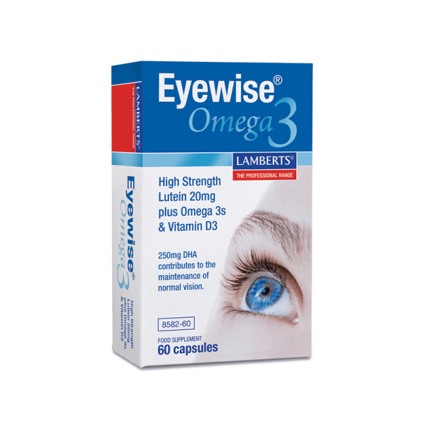 Lamberts Eyewise Omega3 60caps (Φόρμουλα Για Την Καλή Υγεία Των Ματιών Με Ιχθυέλαιο Λουτεΐνη & Ζεαξανθίνη)