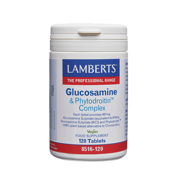 Lamberts Glucosamine (619mg) & Phytodroitin (110mg) Complex 120tablets