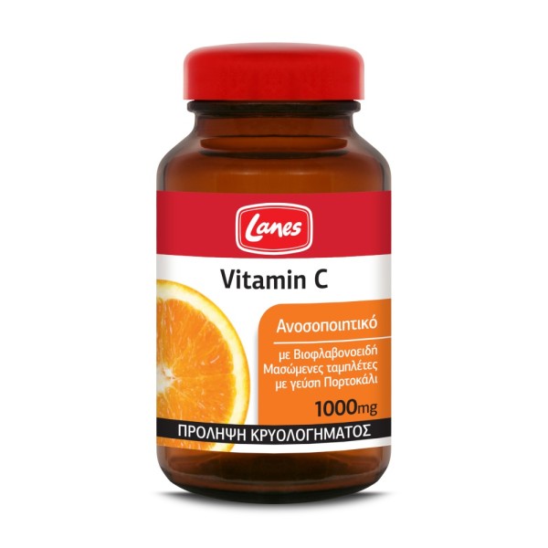 Lanes (Immune) Vitamin C 1000mg 60 μασώμενες ταμπλέτες 