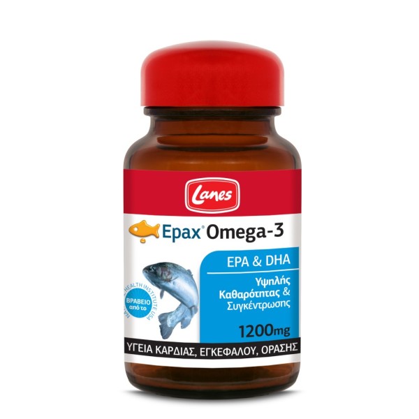 Lanes (Omega 3) Epax Omega-3 1200mg 30 κάψουλες