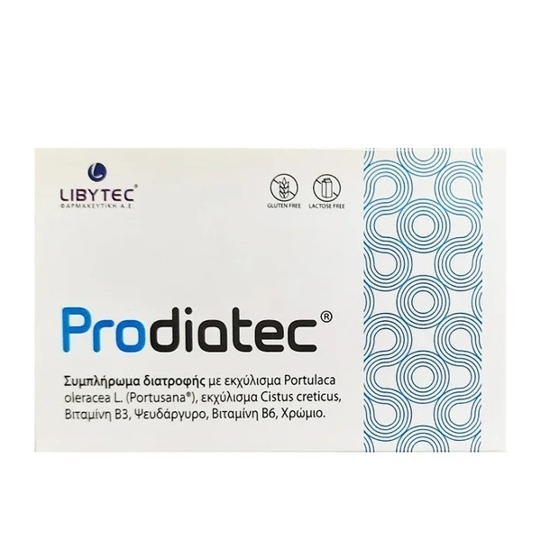 Libytec Prodiatec 30caps (Συμπλήρωμα Διατροφής για την Ρύθμιση των Επιπέδων Γλυκόζης στο Αίμα)