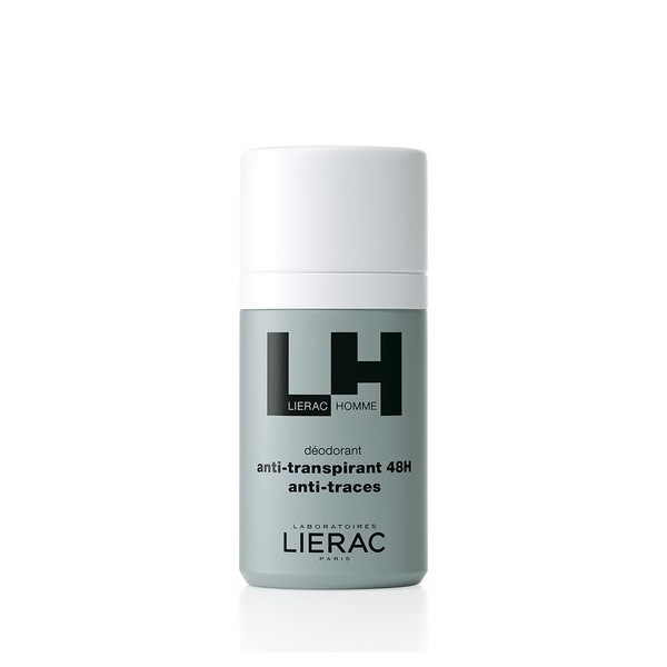 Lierac Homme Deodorant Anti-Transpirant 48H Anti-Traces 50ml (Aποσμητικό 48H κατά του ιδρώτα - δεν αφήνει ίχνη)