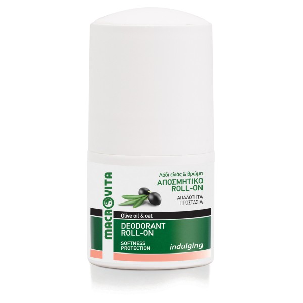 Macrovita Αποσμητικό Roll-on Indulging με Λάδι Ελιάς & Βρώμη 50ml Macrovita Αποσμητικό Roll-on Indulging με Λάδι Ελιάς & Βρώμη 50ml