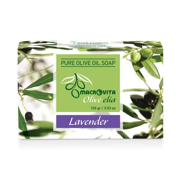 Macrovita Pure Οlive Oil Soap Lavender 100gr (Σαπούνι από Λάδι Ελιάς)