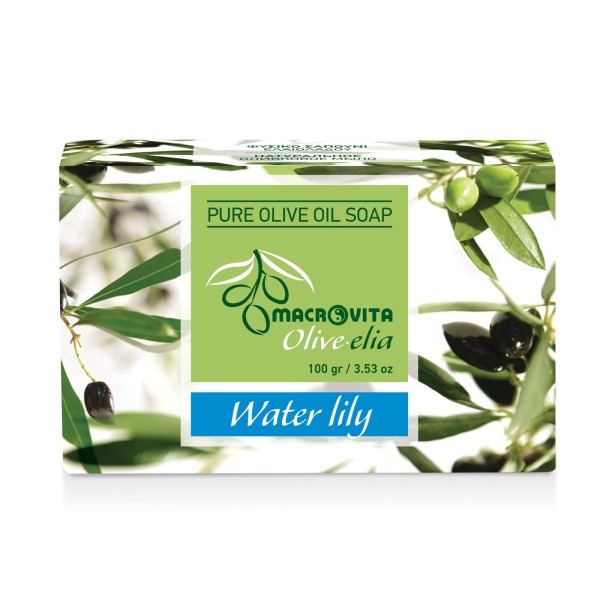 Macrovita Pure Οlive Oil Soap Water Lily 100gr (Σαπούνι από Λάδι Ελιάς)