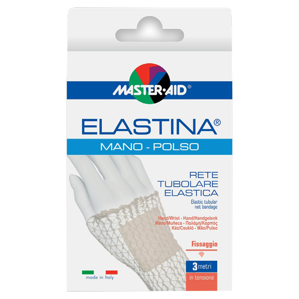 Master Aid Elastina Ελαστικός Σωληνοειδής Δικτυωτός Επίδεσμος Παλάμης-Καρπού 3m