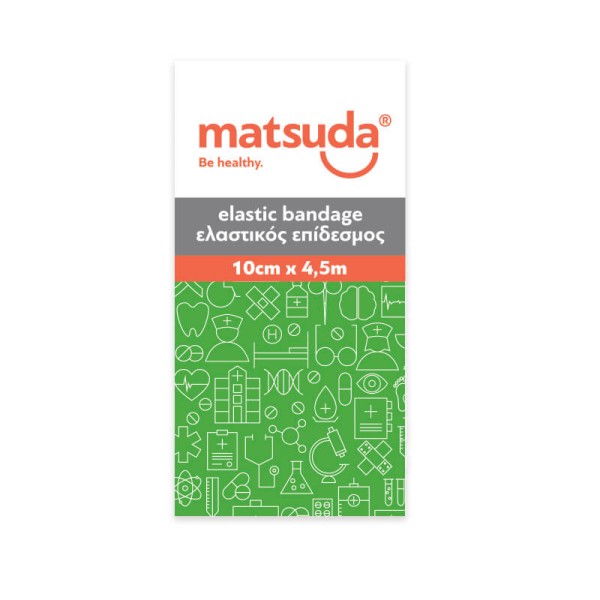 Matsuda Elastic Bandage 4,5m x 10cm  (Ελαστικός Επίδεσμος)