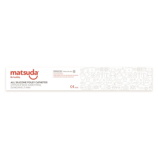 Matsuda Καθετήρας Foley 2way 100% Σιλικόνης No.16 1pcs