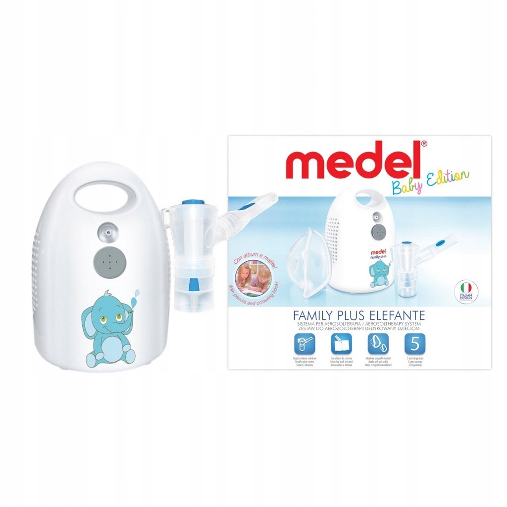 Medel Nebulizer Family Plus Baby Edition Ref:95103 (Νεφελοποιητής Όλη την Οικογένεια, με Σύστημα Double-Valve Medeljet Plus) Medel Nebulizer Family Plus Baby Edition Ref:95103 (Νεφελοποιητής Όλη την Οικογένεια, με Σύστημα Double-Valve Medeljet Plus)