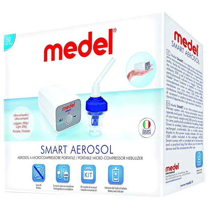 Medel Nebulizer Smart Ref:95151 (Φορητός Νεφελοποιητής, Επαναφορτιζόμενος με USB Καλώδιο) Medel Nebulizer Smart Ref:95151 (Φορητός Νεφελοποιητής, Επαναφορτιζόμενος με USB Καλώδιο)