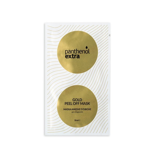 Medisei Panthenol Extra Doses Gold Peel Off Mask (Helichrysum Mask) 10ml (Μάσκα άμεσης σύσφιξης με ελίχρυσο)