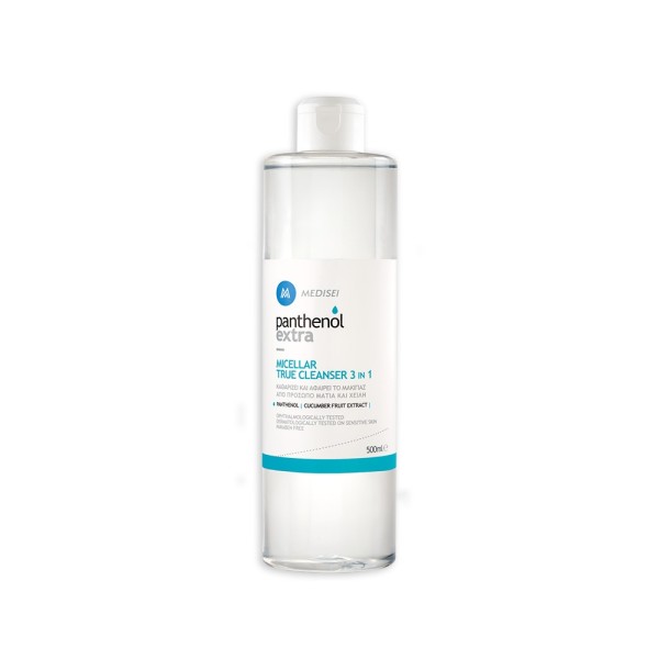 Medisei Panthenol Extra Micellar True Cleanser 3in1 500ml (Καθαριστικό Νερό Micellar 3σε1)