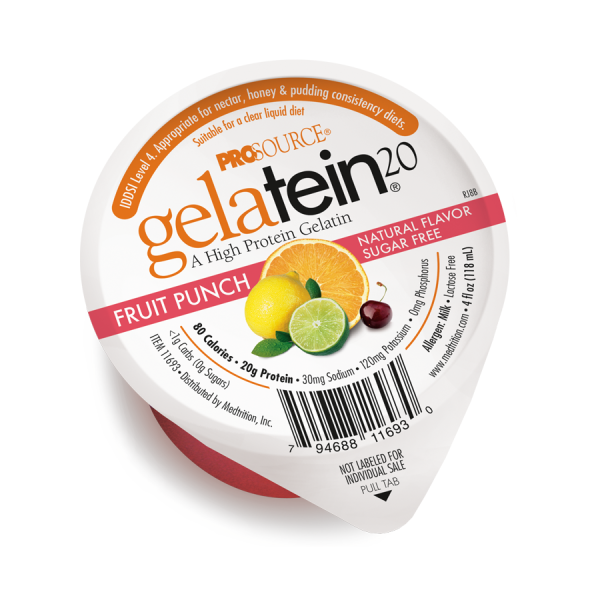 Medtrition Prosource Gelatein 20 Fruit Punch 118ml (Πρωτεϊνικό ζελέ φρούτων χωρίς ζάχαρη)