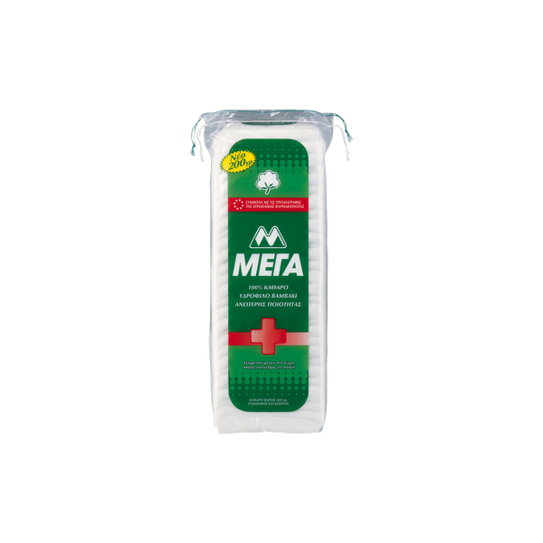 Mega Disposables 100% Υδρόφιλο Βαμβάκι 200gr