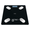 Metricy Active Bathroom Scale/Lipometer Black 1pc (Ζυγαριά Μπάνιου/Λιπομετρητής)