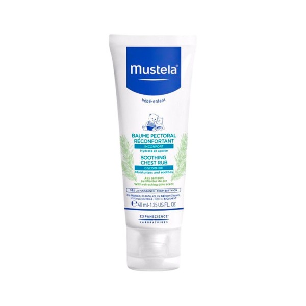 Mustela Soothing Chest Rub 0m+ 40ml (Κρέμα Εντριβής Στήθους με Μυρωδιά Πεύκου) Mustela Soothing Chest Rub 0m+ 40ml (Κρέμα Εντριβής Στήθους με Μυρωδιά Πεύκου)