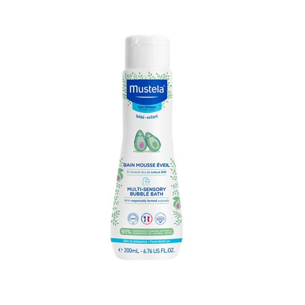 Mustela Multi-Sensory Bubble Bath 0m+ 200ml (Τονωτικό Αφρόλουτρο για Σώμα & Μαλλιά με Βιολογικό Αβοκάντο) Mustela Multi-Sensory Bubble Bath 0m+ 200ml (Τονωτικό Αφρόλουτρο για Σώμα & Μαλλιά με Βιολογικό Αβοκάντο)