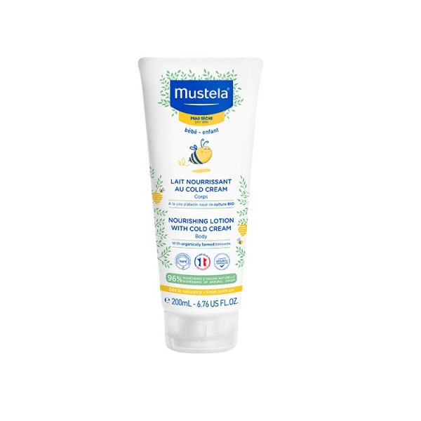Mustela Nourishing Body Lotion with Cold Cream 0m+ 200ml (Κρέμα Ενυδάτωσης Σώματος με Βιολογικό Κερί Μέλισσας) Mustela Nourishing Body Lotion with Cold Cream 0m+ 200ml (Κρέμα Ενυδάτωσης Σώματος με Βιολογικό Κερί Μέλισσας)