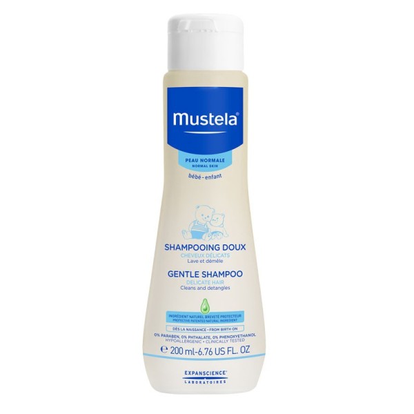 Mustela Gentle Shampoo 200ml (Απαλό σαμπουάν για τα λεπτά, εύθραυστα μαλλιά του παιδιού ή του μωρού)