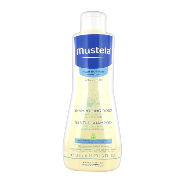 Mustela Gentle Shampoo 500ml (Απαλό σαμπουάν για τα λεπτά, εύθραυστα μαλλιά του παιδιού ή του μωρού)