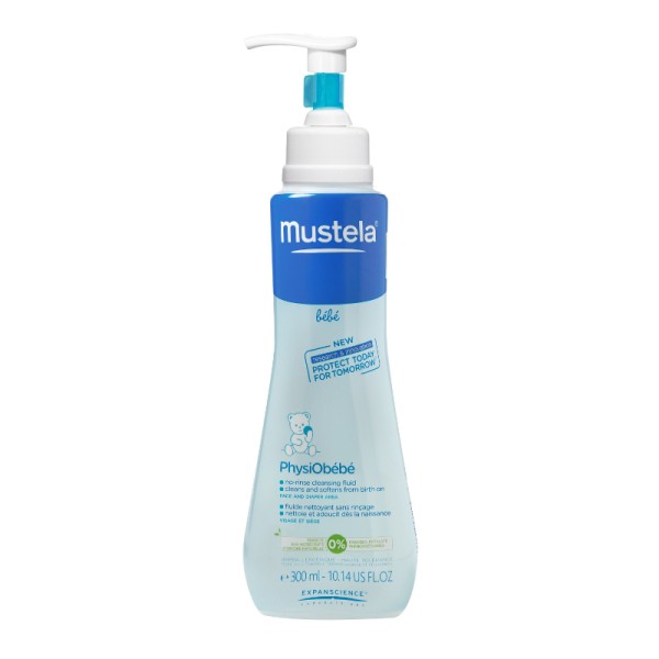 Mustela No-Rinse Cleansing Water 300ml (Απαλό νερό καθαρισμού χωρίς ξέβγαλμα για το πρόσωπο και την περιοχή της πάνας)