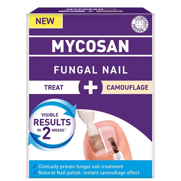 Mycosan Fungal Nail Treatment 5ml + Camouflage 8ml (Θεραπεία για την Αντιμετώπιση των Μυκήτων των Νυχιών + Καμουφλάζ)