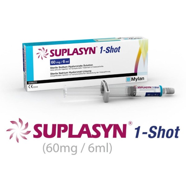 Suplasyn 1-Shot 60mg/6ml (Στείρο διάλυμα υαλουρονικού νατρίου)