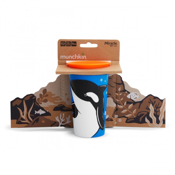 Munchkin Miracle 360 Trainer Cup (12m+) Orca 9oz 266ml