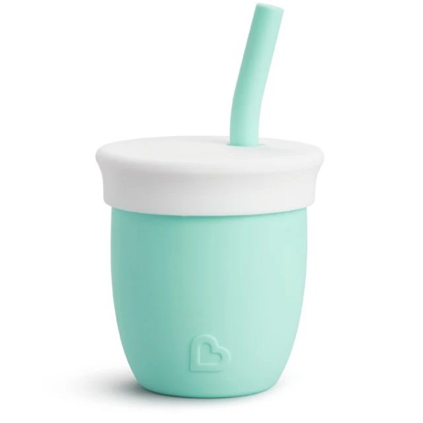 Munchkin C’est Silicone Training Cup with Straw Mint (6m+) 118ml