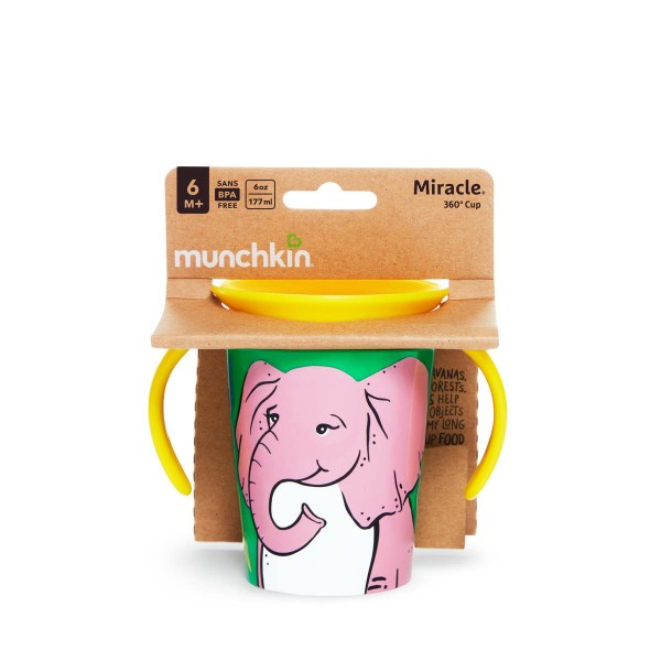 Munchkin Miracle 360 Trainer Cup (6m+) Elephant 6oz 177ml