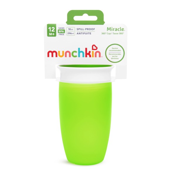 Munchkin Miracle 360 Sippy Cup Πράσινο (12m+) 296ml