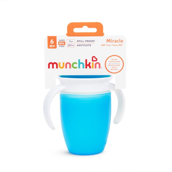 Munchkin Miracle 360 Trainer Cup (6m+) Μπλέ 207ml