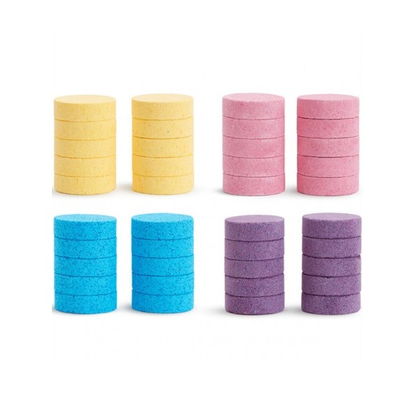 Munchkin Color Buddies Moisturizing Bath Bomb Refills 24m+ 40pcs (Εκπαιδευτικό παιχνίδι για την εναλλαγή των Χρωμάτων)