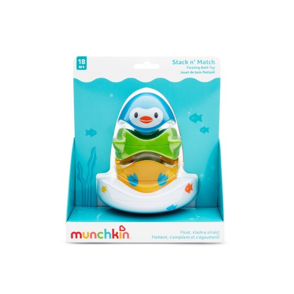 Munchkin Stack and Match Floating Bath Toy 18m+ (Παιχνίδι Μπάνιου)