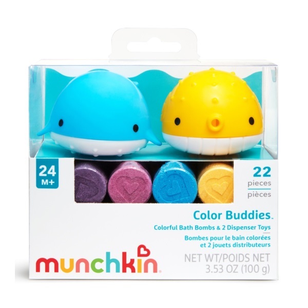 Munchkin Color Buddies Set 20 Moisturizing Bath Bombs & 2 Toy Dispenser 24m+ (Εκπαιδευτικό Παιχνίδι για την Εναλλαγή των Χρωμάτων) Munchkin Color Buddies Set 20 Moisturizing Bath Bombs & 2 Toy Dispenser 24m+ (Εκπαιδευτικό Παιχνίδι για την Εναλλαγή των Χρωμάτων)