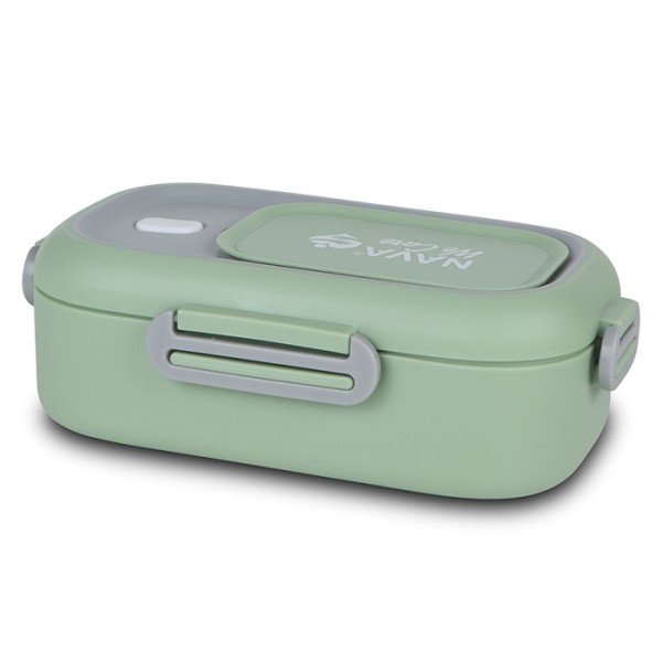 Nava We Care Stainless Steel Lunch Box Green 800ml (Ορθογώνιο Ανοξείδωτο Δοχείο Φαγητού)