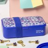 Nava We Care Rectangular Plastic Lunch Box Purple 650ml (Πλαστικό Ορθογώνιο Δοχείο Φαγητού)