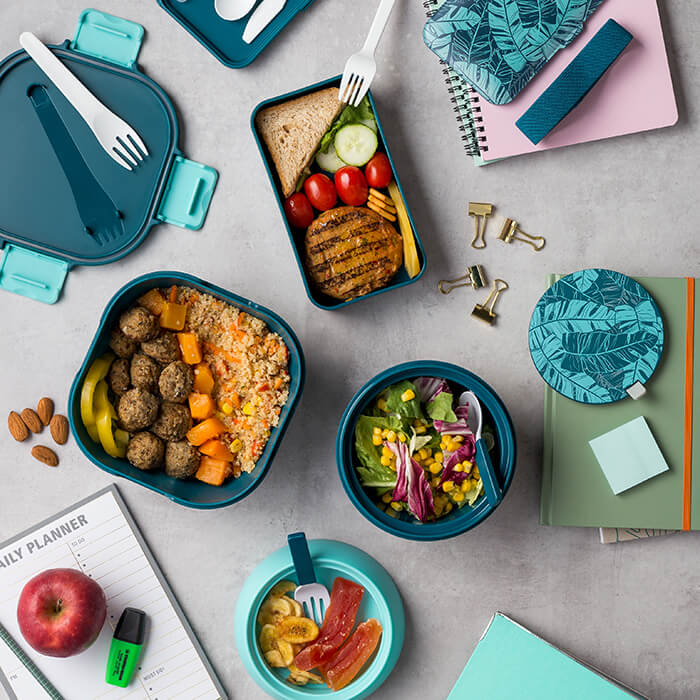 Nava We Care Round Plastic Lunch Box Petrol 800ml (Πλαστικό Στρογγυλό Δοχείο Φαγητού) Nava We Care Round Plastic Lunch Box Petrol 800ml (Πλαστικό Στρογγυλό Δοχείο Φαγητού)