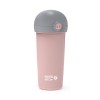 Nava We Care Plastic Water Bottle with Silicone Straw Pink 380ml (Πλαστικό Μπουκάλι με Καλαμάκι Σιλικόνης)