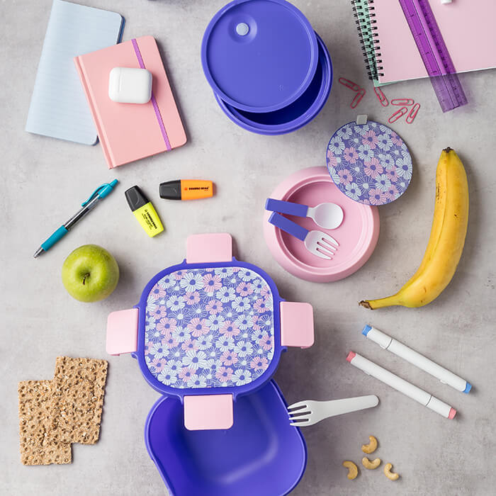 Nava We Care Square Plastic Lunch Box Purple 1700ml (Πλαστικό Τετράγωνο Δοχείο Φαγητού) Nava We Care Square Plastic Lunch Box Purple 1700ml (Πλαστικό Τετράγωνο Δοχείο Φαγητού)