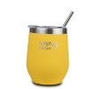 Nava We Care Stainless Steel Insulated Travel Mug with Straw Yellow 360ml (Θερμός Ποτήρι με Ανοξείδωτο Καλαμάκι)