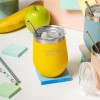 Nava We Care Stainless Steel Insulated Travel Mug with Straw Yellow 360ml (Θερμός Ποτήρι με Ανοξείδωτο Καλαμάκι)