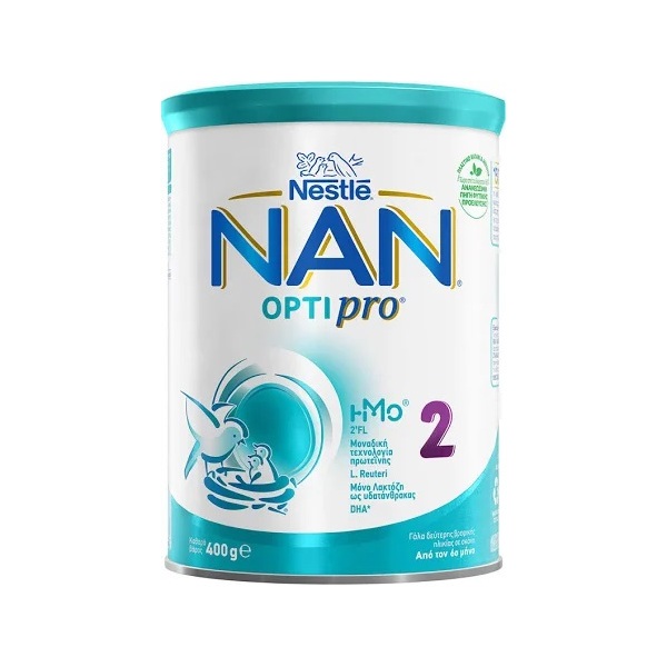 Nestle Nan Optipro 2 400gr (Γάλα δεύτερης βρεφικής ηλικίας σε σκόνη από τον 6ο μήνα)