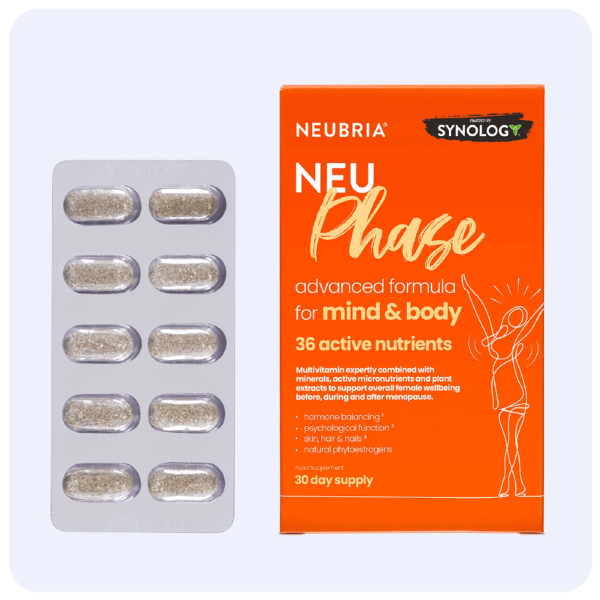 Neubria Neu Phase for Mind & Body 30tabs (κατά τη διάρκεια και μετά την εμμηνόπαυση)