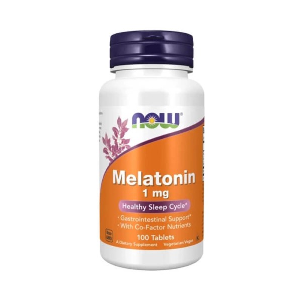 Now Foods Melatonin 1 mg – Συμπλήρωμα Διατροφής για Ύπνο (100