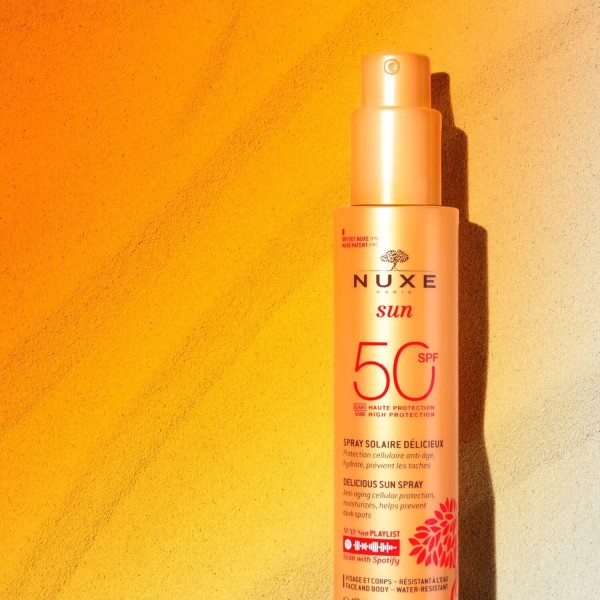 Nuxe Sun Delicious Sun Spray High Protection SPF50 for Face & Body 150ml (Γαλακτώδες Spray Αντηλιακής Προστασίας για Πρόσωπο & Σώμα)